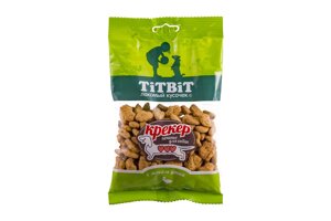 TiTBiT лакомство для маленьких собак Крекер с мясом утки (100 г)