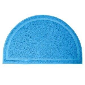 Triol коврик для кошачьего туалета полукруглый, голубой (40*25 см)