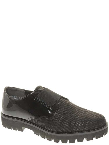 Туфли Marco Tozzi (black pat. comb) женские демисезонные, размер 40, цвет черный, артикул 24707-27-059