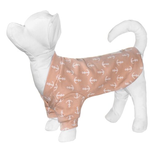 Yami-Yami одежда толстовка для собак с принтом "якорь", розовая (60 г)
