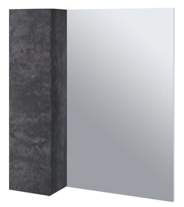 Зеркало-шкаф Emmy Стоун 60 левый, серый бетон
