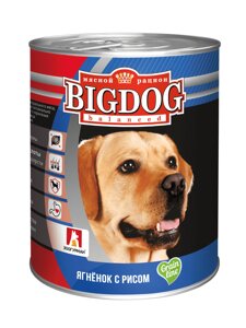Зоогурман консервы для собак «БигДог» ягненок с рисом (850 г)