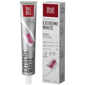Зубная паста Отбеливающая Extreme White, 75 мл, SPLAT Special