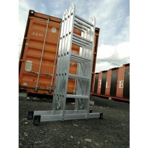 Алюминиевая лестница трансформер 4х5 усиленная Комбат