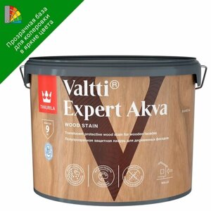 Антисептик защитно-декоративный Tikkurila Valtti Expert Akva База EP бесцветный полуматовый 9 л