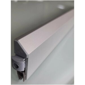 Автоматический алюминиевый порог FORBSA FLUSH (13х40мм) 1020 (220 мм) (Серебро) для межкомнатных дверей