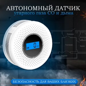 Автономный датчик-сигнализатор угарного газа CO и дыма - Страж VIP-910Q10