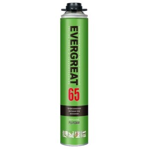 EVERGREAT Professional 65 пена полиуретановая монтажная профессиональная всесезонная 750 мл