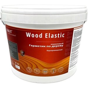 Герметик для дерева акриловый Sealit Wood Elastic, 15 кг, Медовый