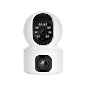 IP-Камера видеонаблюдения Run Energy видеоняня двухобъективная Wi-Fi Camera беспроводная 2мп (IPC-V380-V9L)