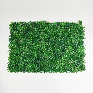 Искусственный газон 60см х 40 см / Декоративная трава самшит 2 штуки