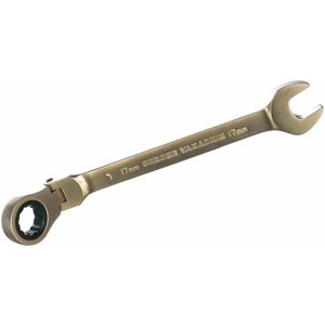 Ключ комбинированный Дело Техники трещоточный шарнирный 17 мм, 515417