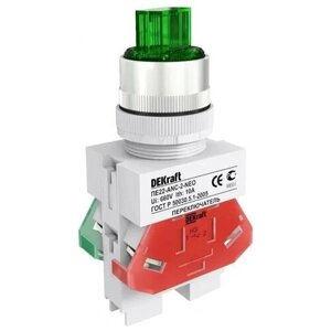 Кнопка зеленая ABLFP 22мм LED 220В ВK-22 | код. 25026DEK | Schneider Electric (3шт. в упак.)