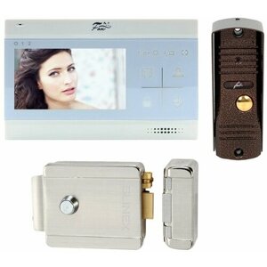 Комплект видеодомофона Fox 4.3" для дома с электромеханическим замком на калитку v3 EL