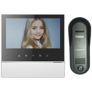 Комплект видеодомофона и вызывной панели COMMAX CDV-70H2 (Белый Black Smog) / 4CPN3