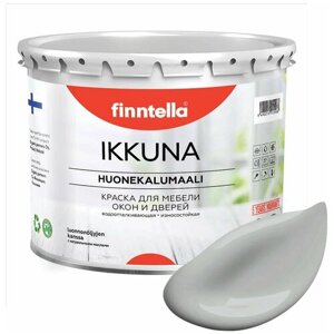 Краска акриловая finntella Ikkuna влагостойкая моющаяся матовая seitti 2.7 л