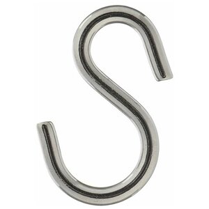 Крюк s-образный ассиметричный d5 мм нержавеющая сталь (2 шт.)