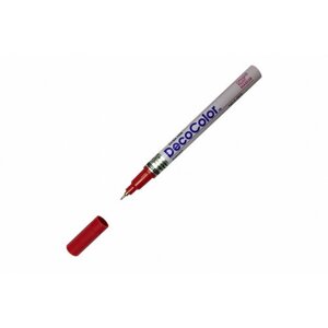 Лаковый маркер MARVY UCHIDA с тонким наконечником 0,8мм красный RED MAR140/2
