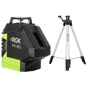 Лазерный уровень RGK PR-81G + штатив RGK LET-150 со штативом