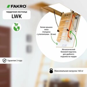 Лестница чердачная складная FAKRO LWK 70*140*305