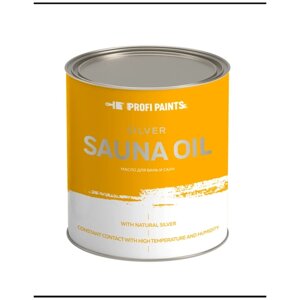 Масло PROFIPAINTS Масло для дерева износостойкое для бань и саун ProfiPaints Silver Sauna Oil, тик, 0.9 л