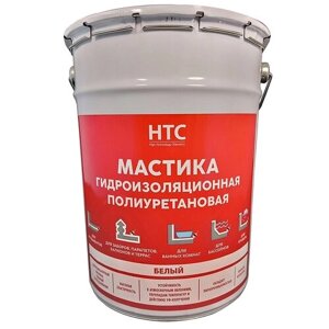 Мастика гидроизоляционная полиуретановая HTC, 6 кг, белая