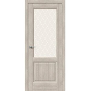 Межкомнатная дверь эко шпон neoclassic Неоклассик-33 остекленная Cappuccino Melinga mr. wood