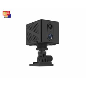 Миниатюрная беспроводная 3G/4G автономная IP камера видеонаблюдения с SIM картой JMC-75VC-4G (MicroSD) (Q22235CB7) 3mp (2304х1296) с детекцией движени