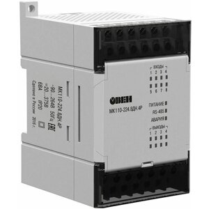 Модуль дискретного ввода/вывода (с интерфейсом RS-485) овен МК110-224.8ДН. 4Р