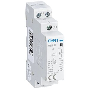 Модульный контактор CHINT NCH8-20/02 20A 2нз AC220/230в, 50гц (R) 1шт 20а