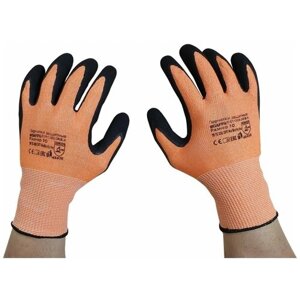 Перчатки Scaffa DY1350S-OR/BLK для защиты от порезов с нитриловым покрытием (класс 13, размер 10, XL), 1458466