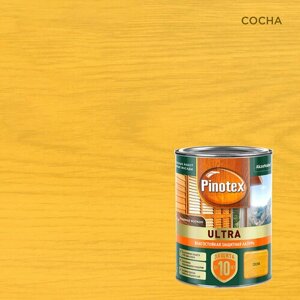 PINOTEX ULTRA лазурь защитная влагостойкая для защиты древесины до 10 лет сосна (0,9л)