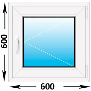 Пластиковое окно Melke одностворчатое 600x600 (ширина Х высота) (600Х600)
