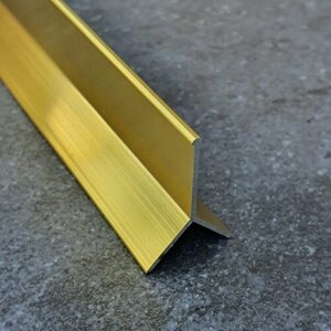 Профиль алюминиевый для плитки Мерседес Y-образный 10х2700мм, анодированный, золото глянец