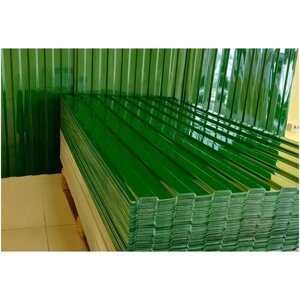 Профнастил пластиковый 0,7мм 1800х900мм зеленый (упаковка 13 шт.)