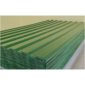 Профнастил пластиковый 0,7мм 2000х900мм зеленый (упаковка 13 листов)