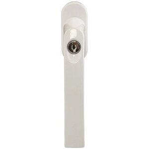 Ручка оконная с ключом 35 мм ЦАМ цвет белый