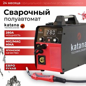 Сварочный полуавтомат инверторный KATANA GTX-280, проволока для сварки с газом и без газа