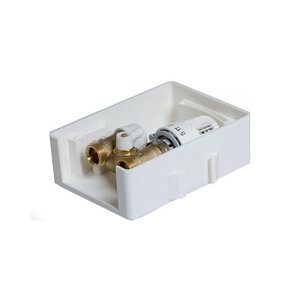 Термостатический клапан, комплект декоративных трубок, комплект для инфракрасного пола для теплого пола Tim TCB-C/RTL01 белый 1 шт.