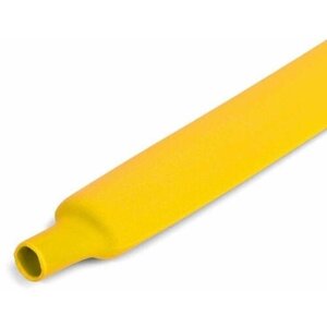 Трубка термоусадочная ТУТ (HF)-16/8 желт. (уп. 50м) КВТ 82940