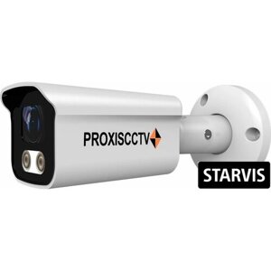 Видеокамера IP цилиндрическая 8 мп, PX-IP-BA20-SR80-P/M/C, f2.8мм, POE, микрофон, SD, матрица sony starvis