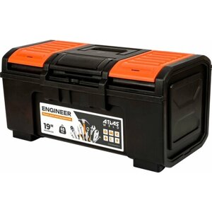 Ящик для инструментов Engineer 19" черный/оранжевый, 480х268х236