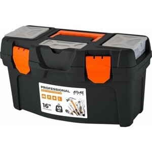 Ящик для инструментов Рrofessional 16" чёрный/оранжевый, 408х218х223