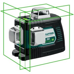 Зеленый лазерный нивелир KRAFTOOL LL 3D 34641