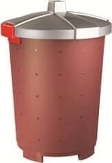 Бак для сбора отходов Restola 432106221 65л полипропилен бордовый