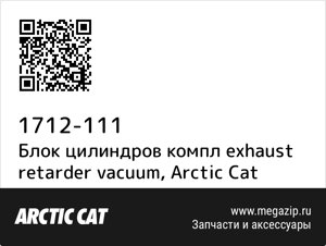 Блок цилиндров компл exhaust retarder vacuum Arctic Cat 1712-111