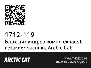 Блок цилиндров компл exhaust retarder vacuum Arctic Cat 1712-119