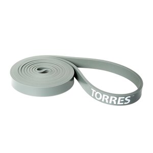 Эспандер Torres латексная петля, сопротивление 25 кг, 208см, шир. 1,7 см AL0047 серый