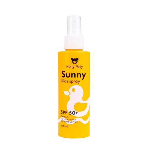 HOLLY POLLY Спрей-молочко солнцезащитный детский 3+водостойкий SPF 50+Holly Polly Sunny 150 мл