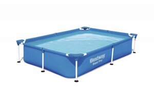 Каркасный бассейн прямоугольный 221х150х43см Bestway Steel Pro 56401